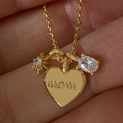 Heartful Bloom Mom Necklace