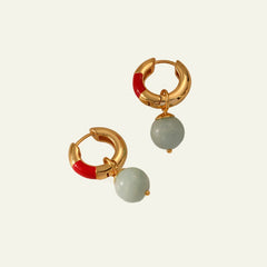 Cleopatra Natural Stone Earring