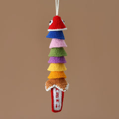 “Rich Every Year” Crochet 8 Layered Fish Hanging