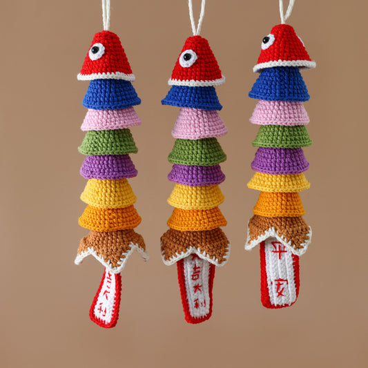 “Rich Every Year” Crochet 8 Layered Fish Hanging 800