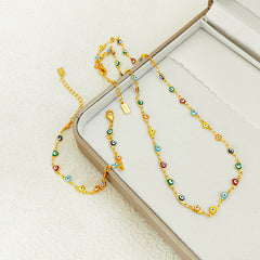 Summer Heart Beads Necklace