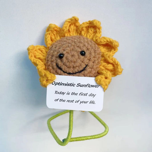 Positive Sunflower Handmade Crochet Gift 1276