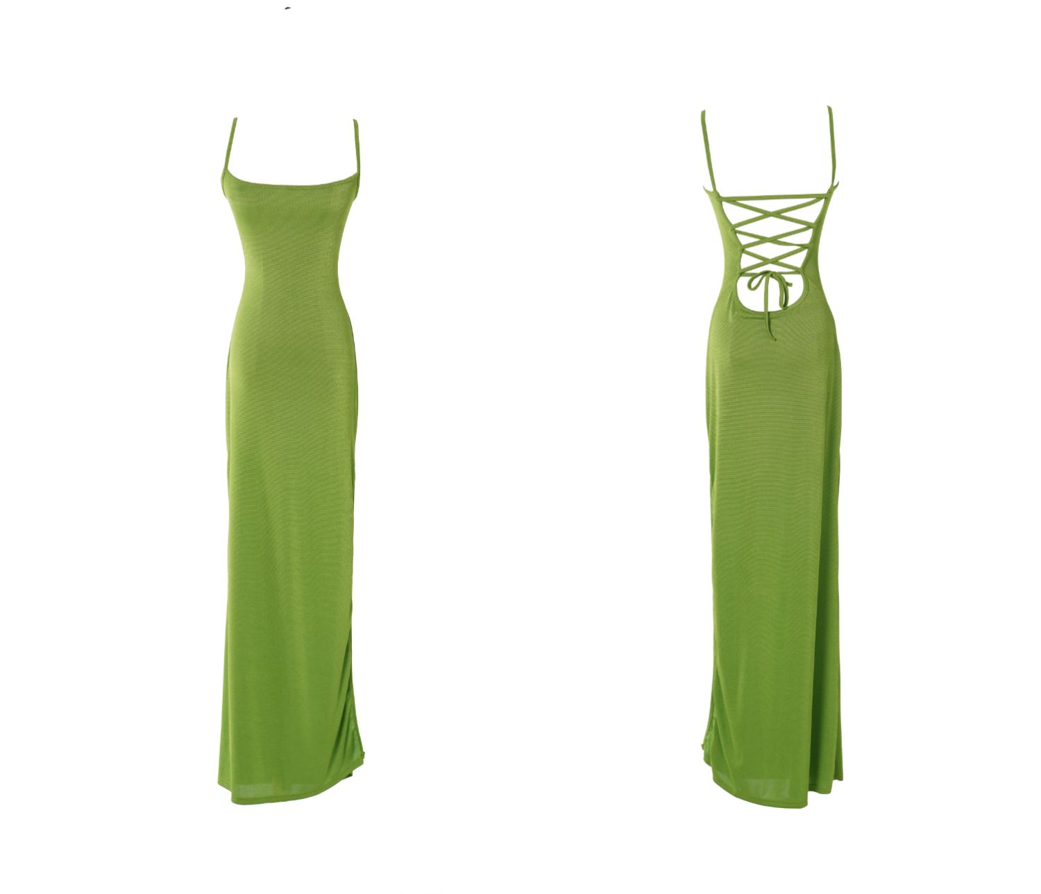 Sexy Backless Tie-Strap Maxi Dress