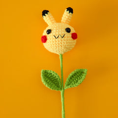 Crochet Cartoon Kitty bouque