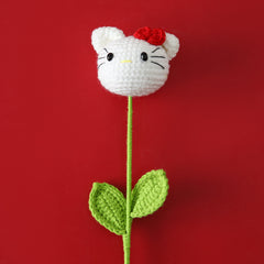 Crochet Cartoon Kitty bouque