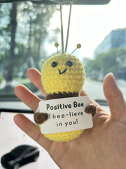 I Bee lieve in you Car Hanging Handmade Crochet Positive Gift Emotinal Support