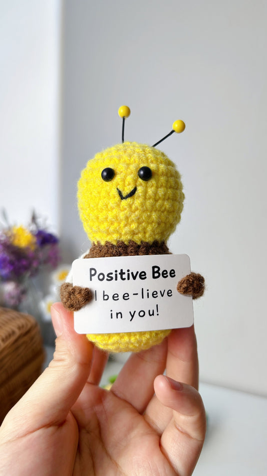 I Bee lieve in you Car Hanging Handmade Crochet Positive Gift Emotinal Support 2268