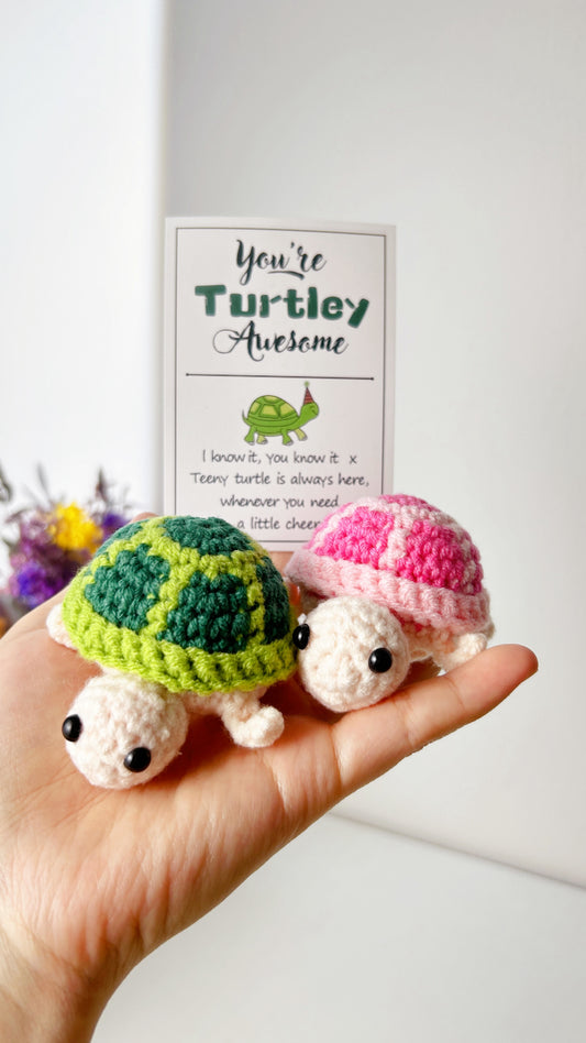 You are Turtley Awesome Handmade Crochet Gift Car Decor Desk Decor Emotinal Support 2268