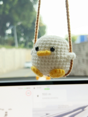 Swing Duck Crochet Car Hanging