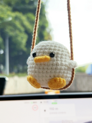 Swing Duck Crochet Car Hanging