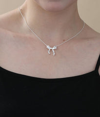 Meta Bowknot Necklace