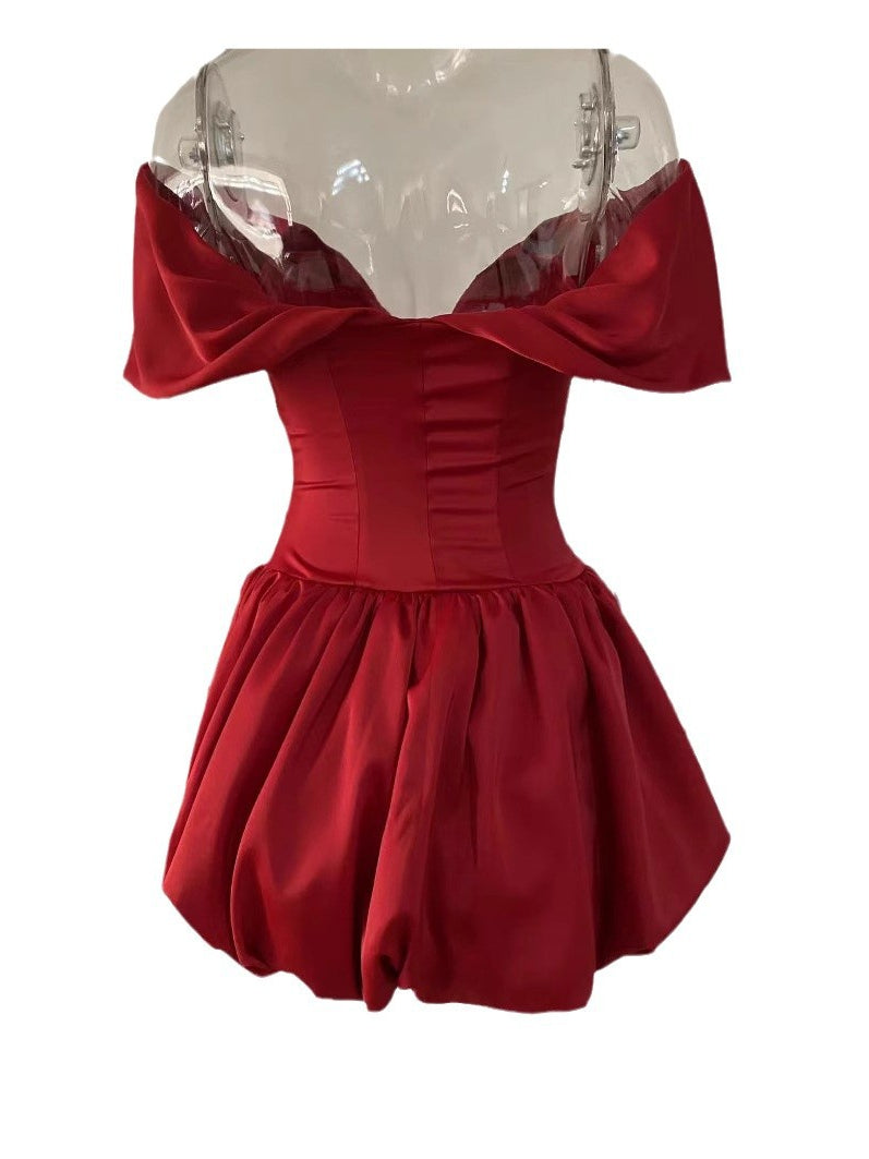 V-Neck Fishbone Bodycon Mini Dress – Sexy Party Outfit