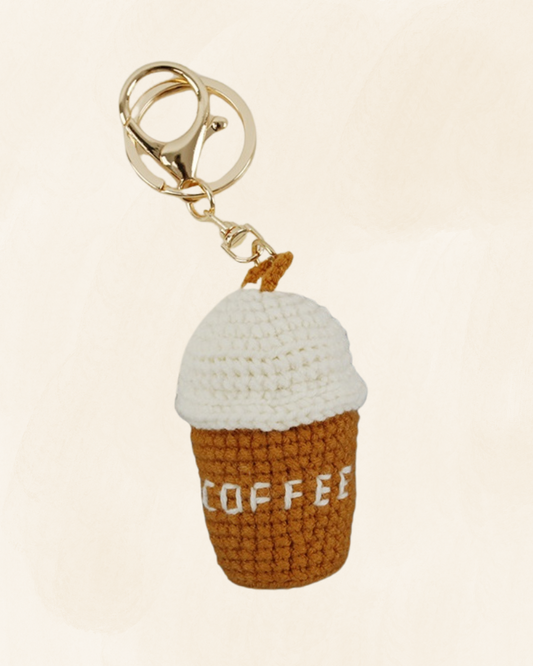 Coffee Handmade Crochet KeyChain 800