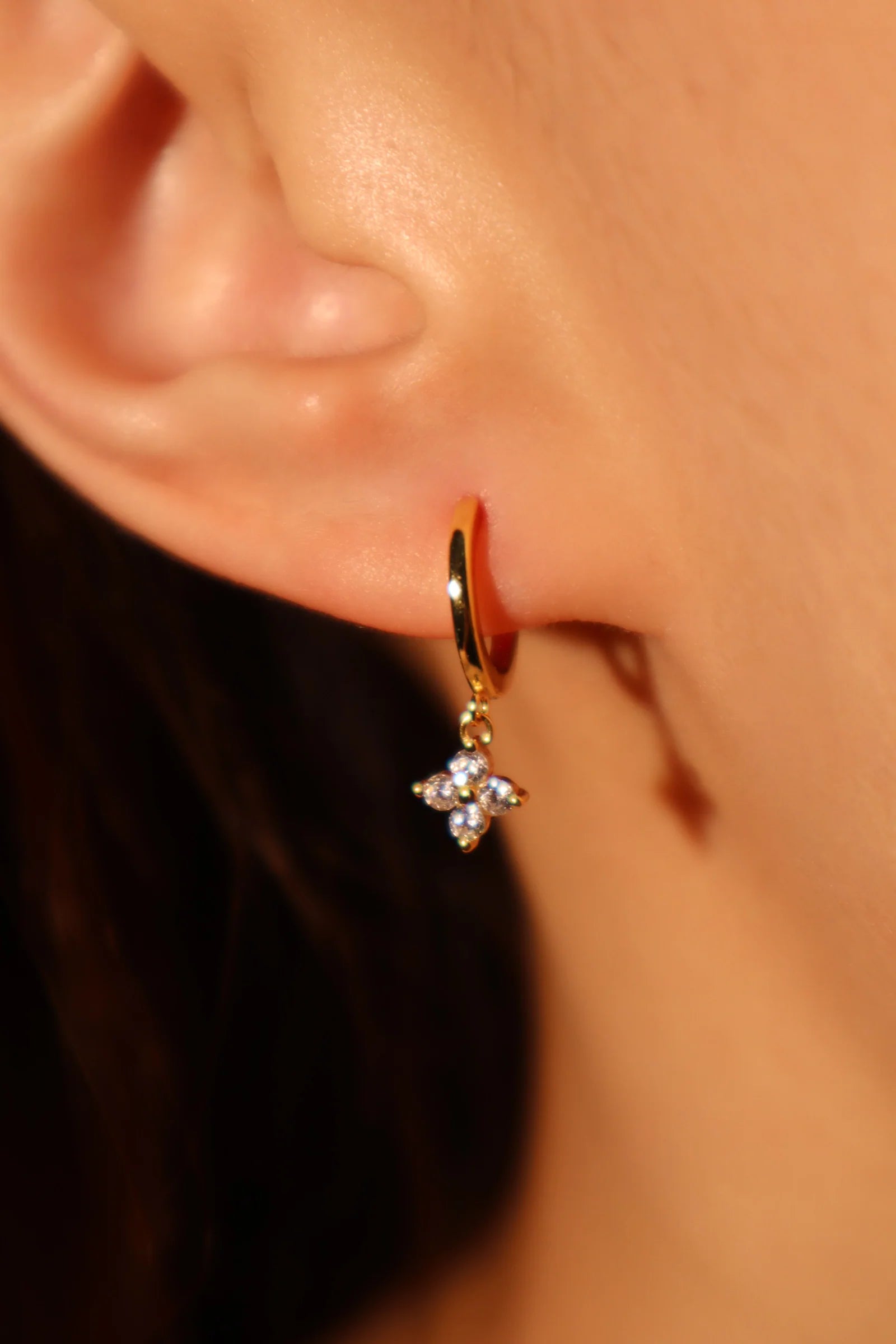Lucky Clover Dainty Earring