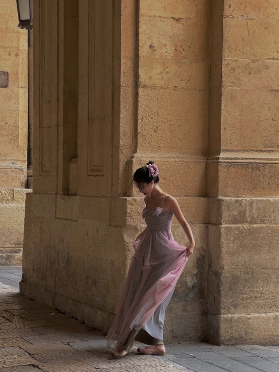 Antique Oil Painting-inspired Ballet Dress