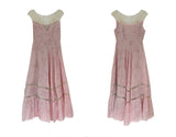 Antique Pink Lace Dress