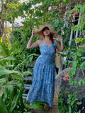 Holiday Backless Floral Cami Dress
