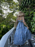 Holiday Backless Floral Cami Dress