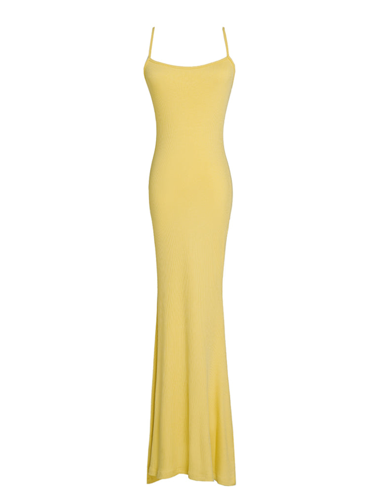 Bright Yellow Mermaid Dress