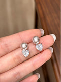 vintage pearl drop earrings