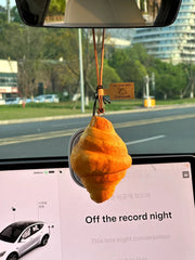 Croissant Car Mirror Hanging Accessories, Cute Car Accessories