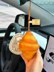 Croissant Car Mirror Hanging Accessories, Cute Car Accessories