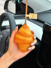 Croissant Car Mirror Hanging Accessories, Cute Car Accessories