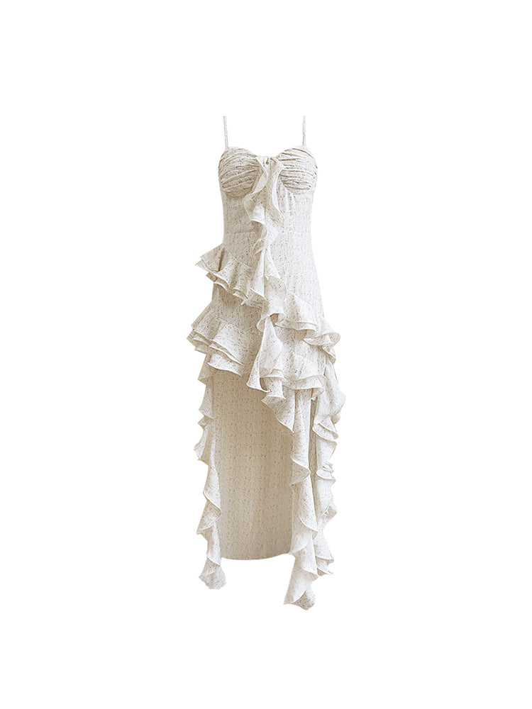 Dancing Light & Shadow Layered Ruffles Dress