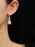 vintage pearl drop earrings