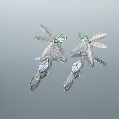 Dragonfly 925 Silver Drop Earring Original