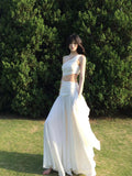 Dreamy white Maxi Dress – Flowy, Backless & Beach-Ready