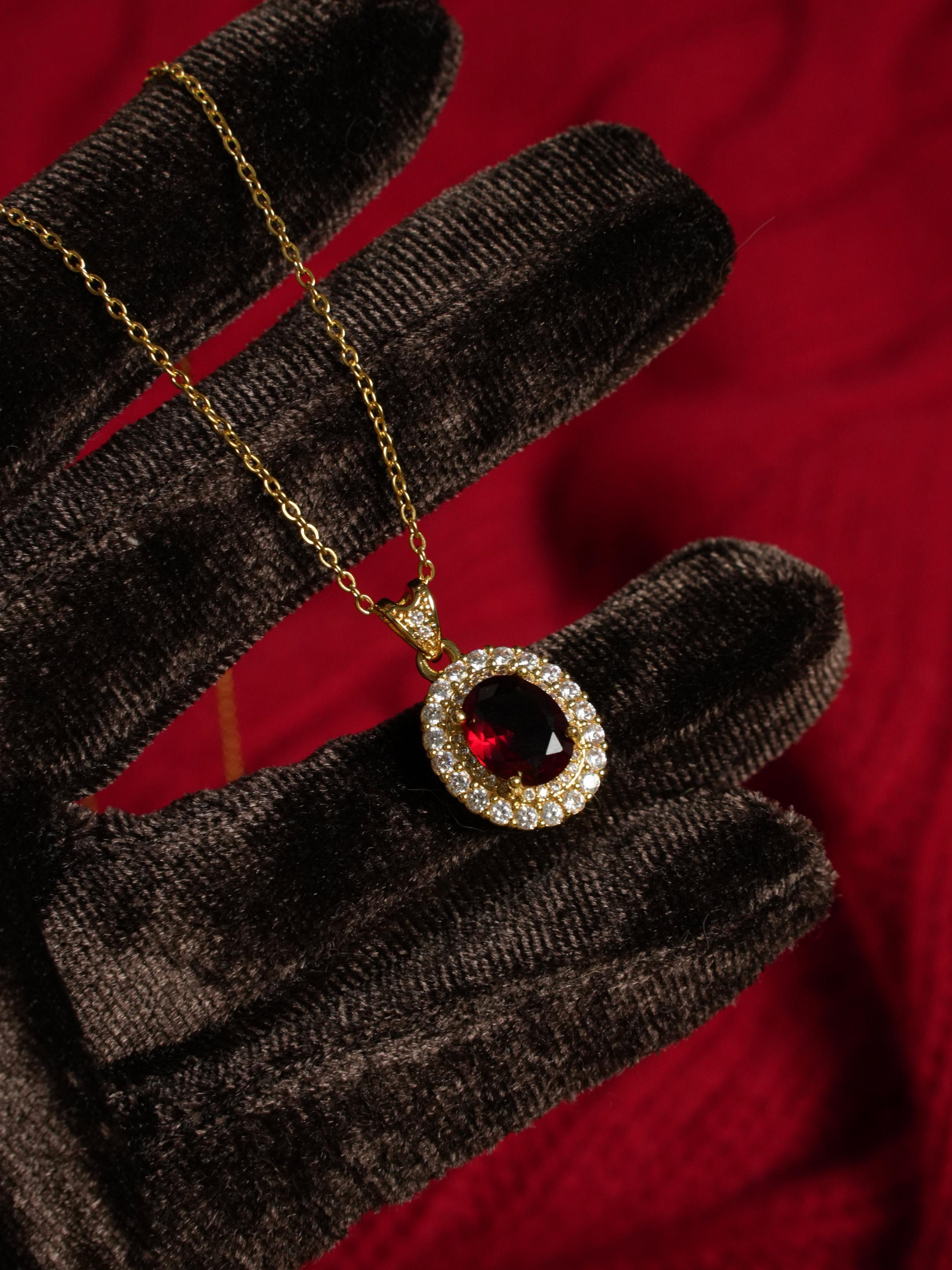 art deco pendant necklace