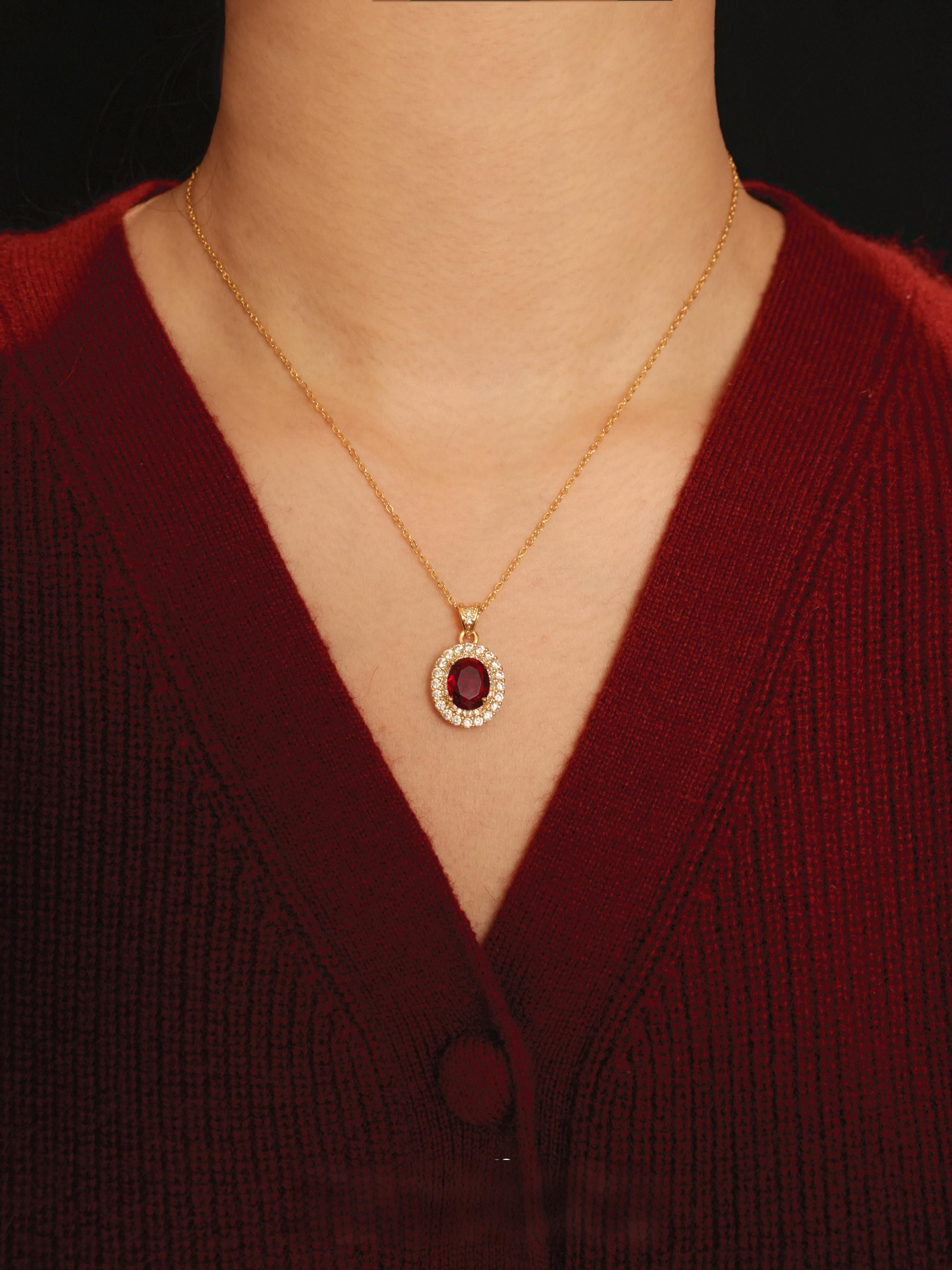 art deco pendant necklace