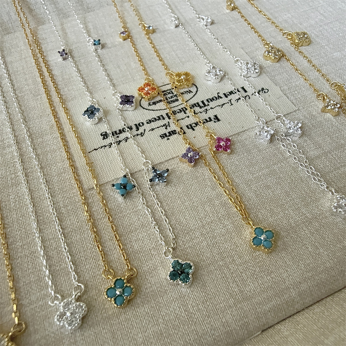 dainty silver necklace