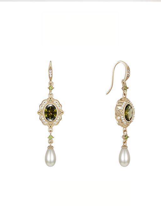 art deco dangle earrings