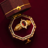 retro statement ring art deco cocktail ring