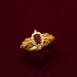 retro statement ring art deco cocktail ring
