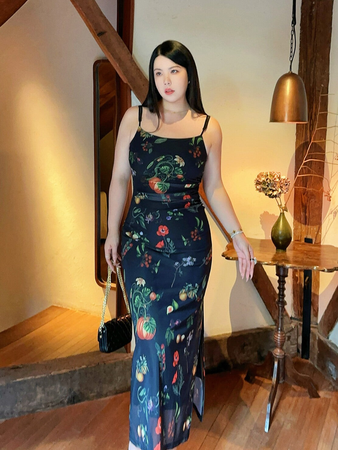 Hathaway Floral Slip Dress Plus-Size