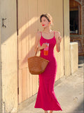 Hot Pink Slimming Bodycon Maxi Dress