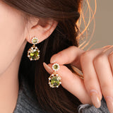 Isabeau Olive Green Earring