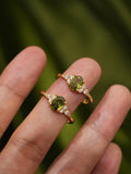 Vintage Olive Green Gemstone Ring Fine Jewelry