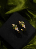 Vintage Olive Green Gemstone Ring Fine Jewelry