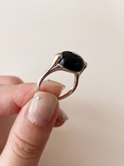 Jetta Natural Agate S925 Silver Ring