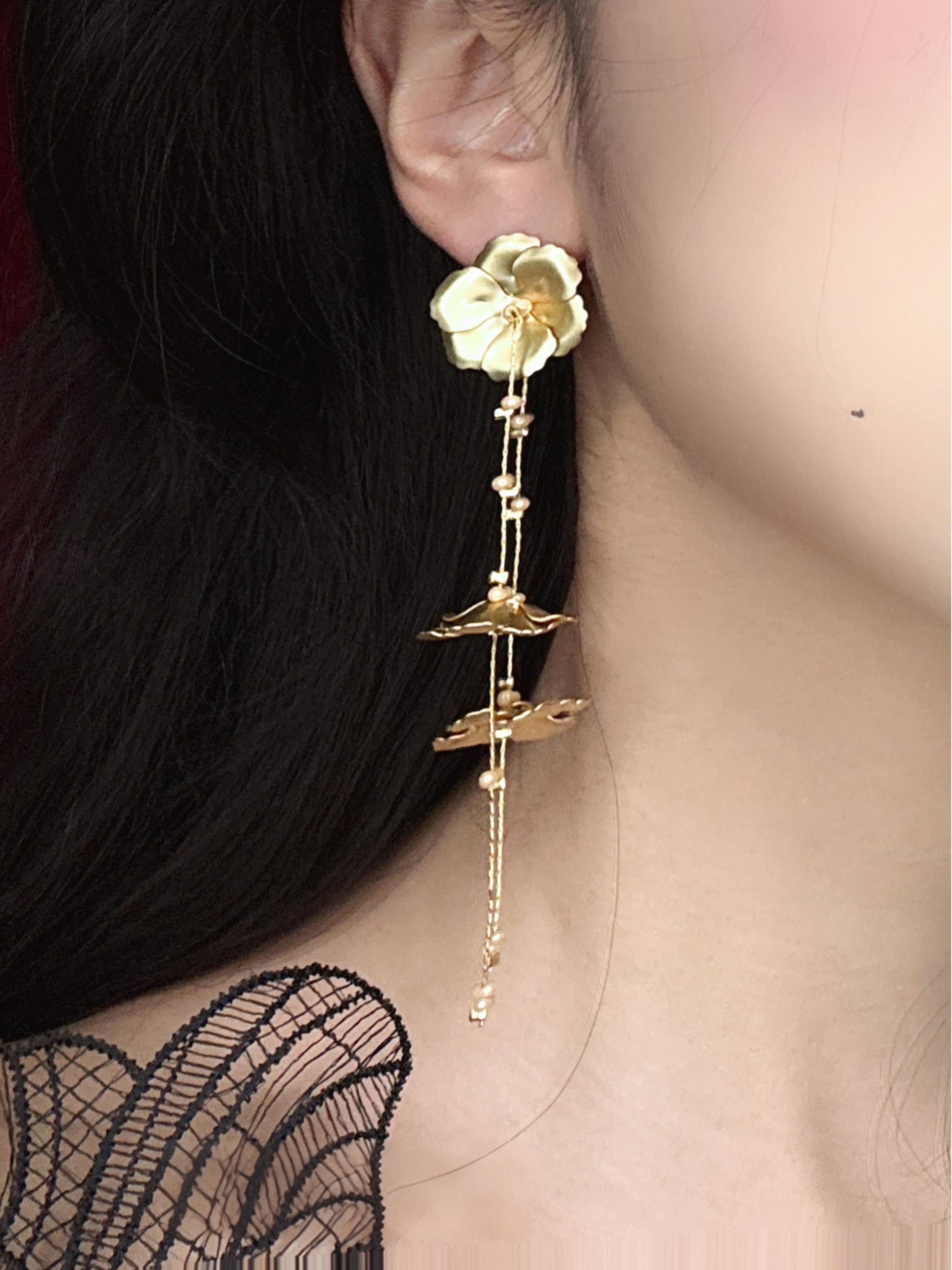 retro chandelier earrings