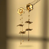 floral drop earring