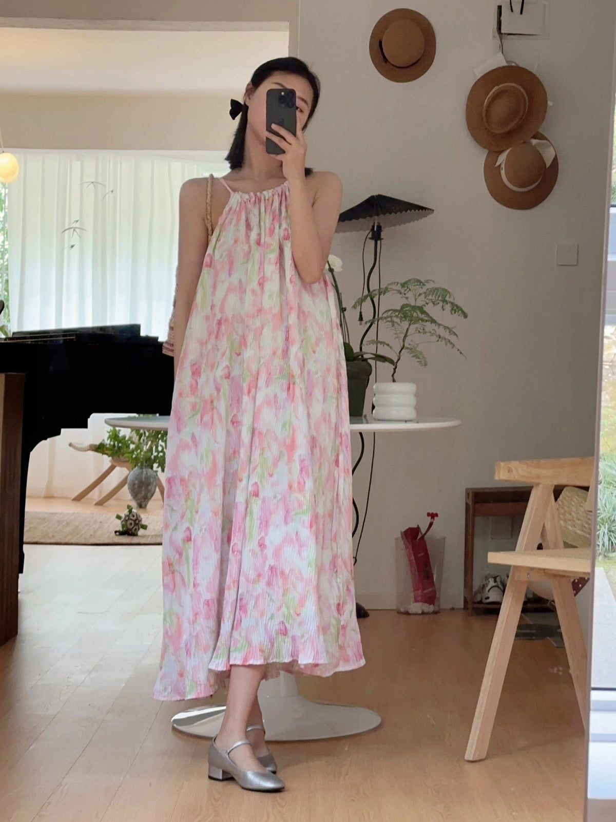 Loose-fit Spring Blossom Dress