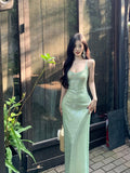 Luxury Green Sequin Gown – Elegant Evening Party Dress