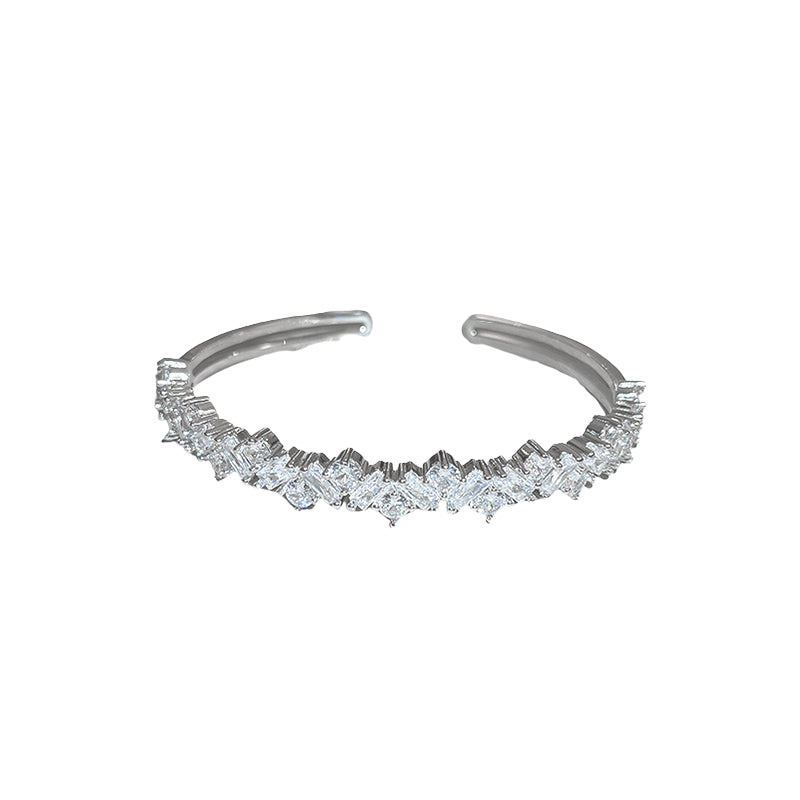 Luxury Sparkling Zircon Cuff Bracelet