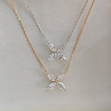 dainty silver necklace