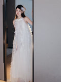 French Bridal Wedding Robe Dress